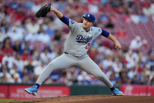 Dodgers clinch 14th straight playoff berth behind Skubal's 7 scoreless innings in 4-1 win over Reds