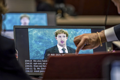 New Mexico jurors watch Zuckerberg deposition in Meta child safety bellwether trial