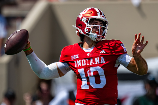 Josh Hoover shined in his Hoosiers debut, and he made it look gritty with a busted nose