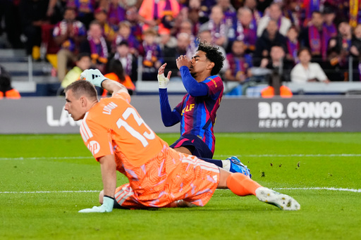 Yamal misses easy chance for Barcelona and is upstaged by Mbappé as Madrid wins clasico
