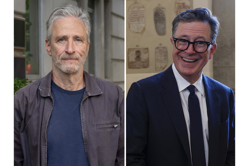 The Paramount comics, Colbert and Stewart, are sharp critics of the '60 Minutes' deal