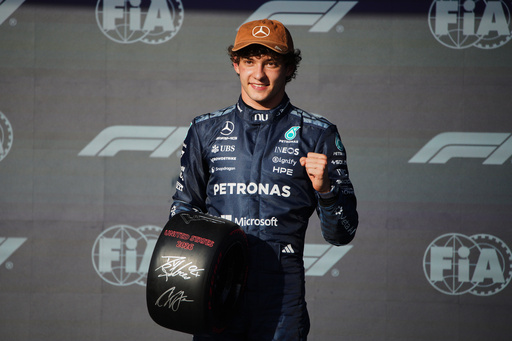 Mercedes driver Kimi Antonelli earns surprise pole for the US Grand Prix as he chases the F1 title