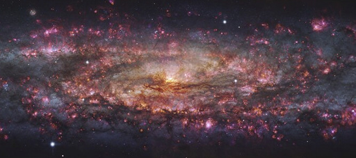 Astronomers create a dazzling, elaborate map of nearby galaxy in thousands of colors
