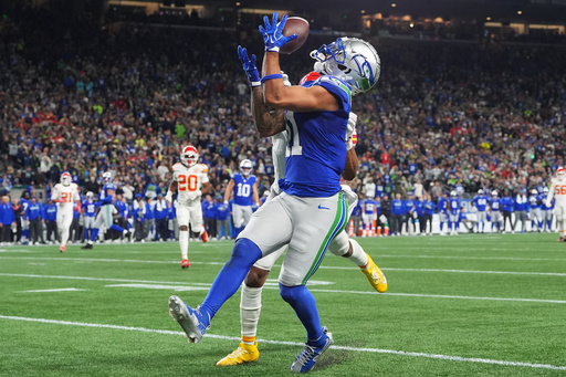 Jaxon Smith-Njigba has 150 receiving yards and a score in the Seahawks' 20-3 win over the Chiefs