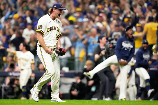 Brewers withstand Rays' comeback attempt to win 3-2 in Game 1 of World Series
