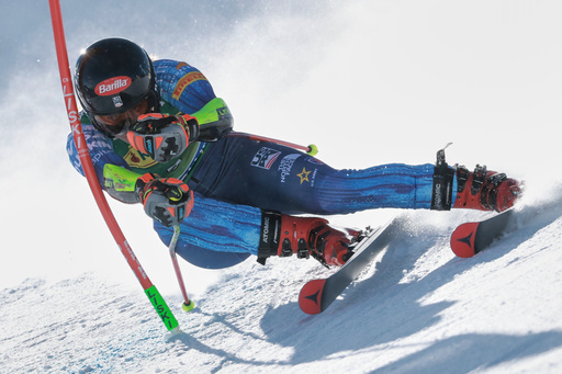 Shiffrin leads giant slalom after first run as ski racing season starts in Austria