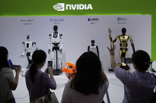 Nvidia's AI chip sales surged again in latest quarter, but worries about a tech bubble persist